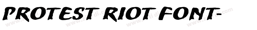 protest riot font字体转换